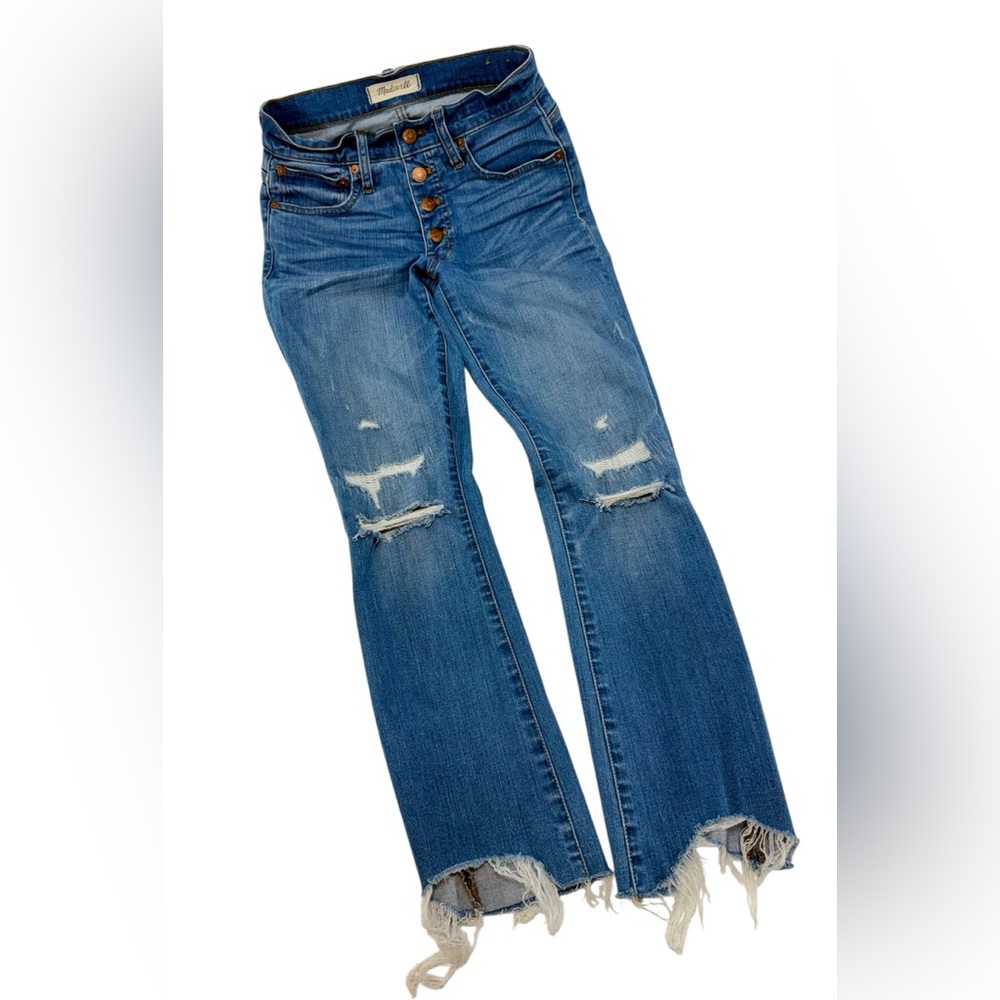 Madewell Cali Demi-Boot Button fly Denim Jeans Size 24